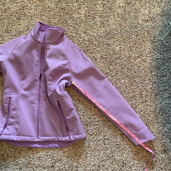 The North Face women’s M Jacket Purple fitted zipper front bottom drawstring - Picture 6 of 9